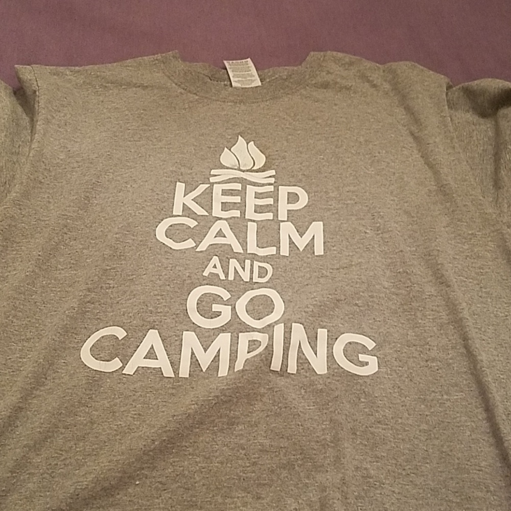 Grey camping shirt